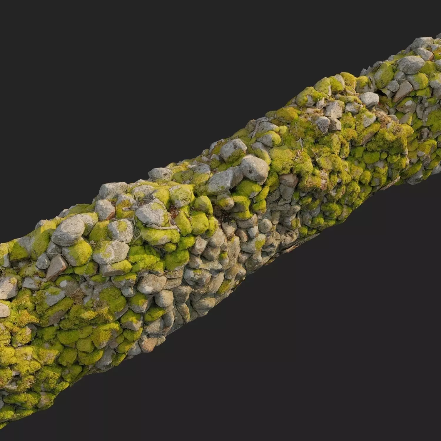 Stone wall 3d scanned C 3D model_0