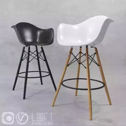 Barstools Loftdesigne model 3561 3562 3754 3755 3D model