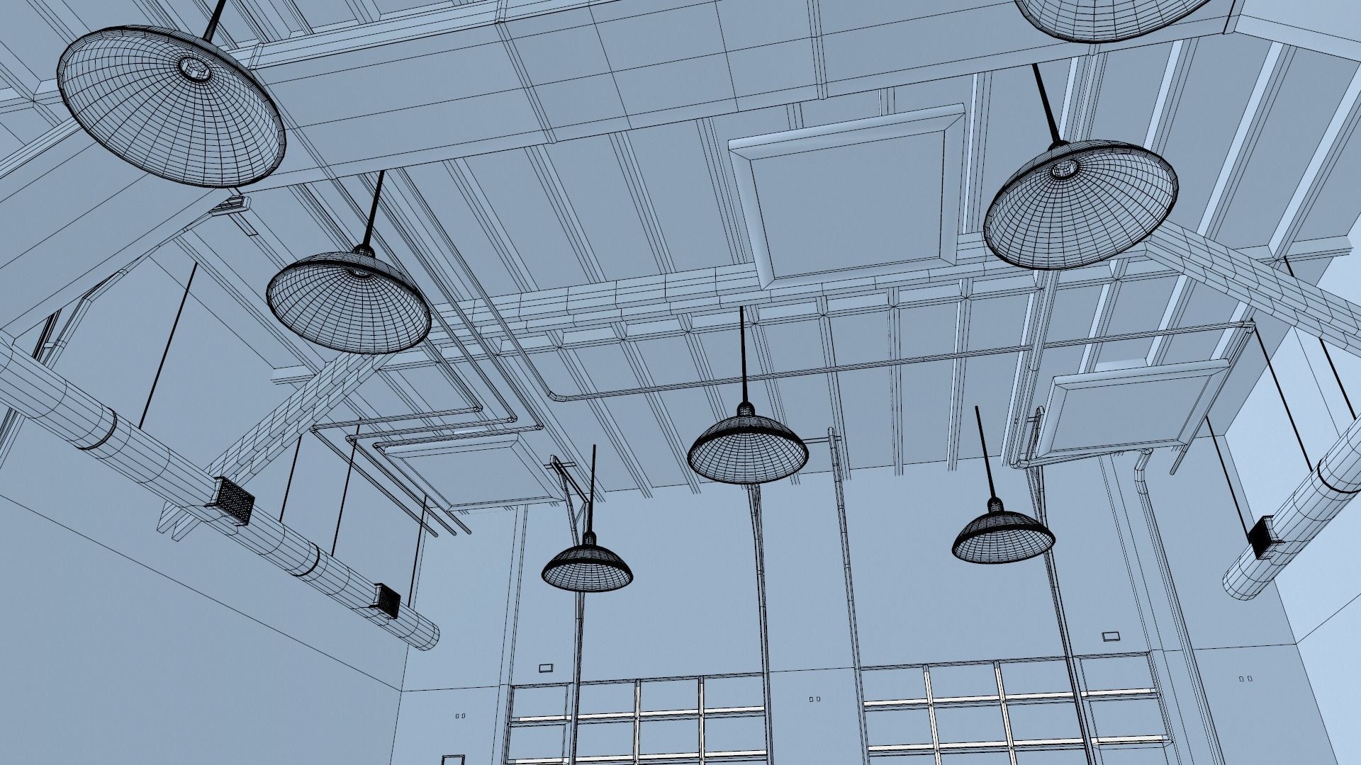 Car Garage to Loft Style 3D model_12