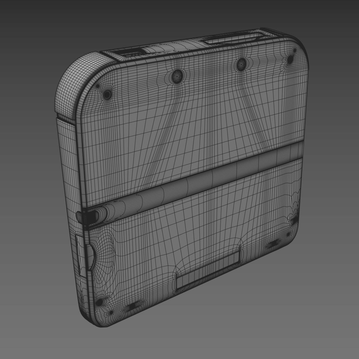 Nintendo 2DS - Blue -White - Red 3D model Low-poly 3D model_15