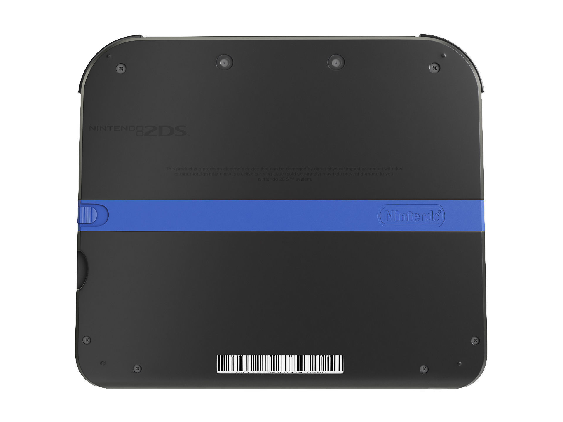 Nintendo 2DS - Blue -White - Red 3D model Low-poly 3D model_10