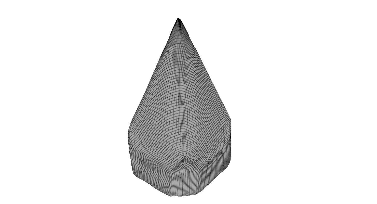 Petrified Wood Pyramid 3D model_9