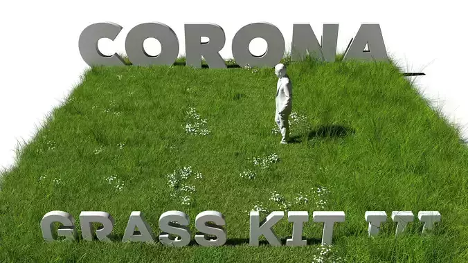 Grass Kit III for C4D and Corona render 3D model