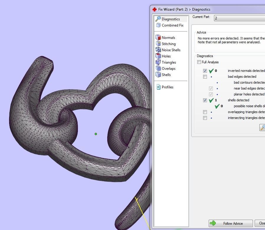 pendant 3D print model gold heart with diamonds 3D print model_4