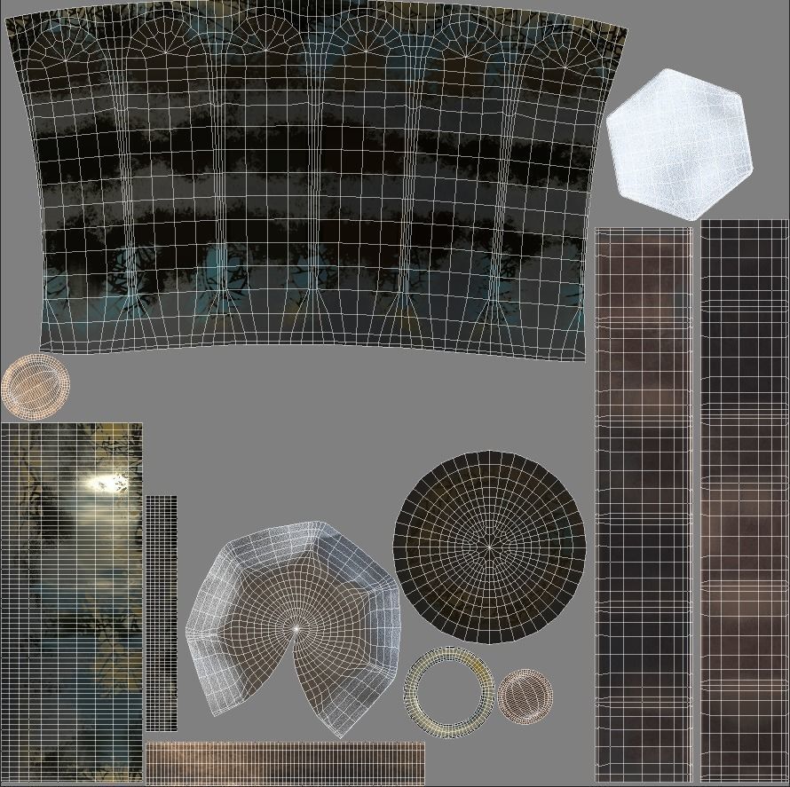 bottle with substance on the bottom PBR low poly Low-poly 3D model_8