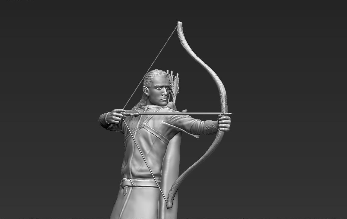 Legolas The Lord of the Rings 3D printing ready stl obj 3D print model_11