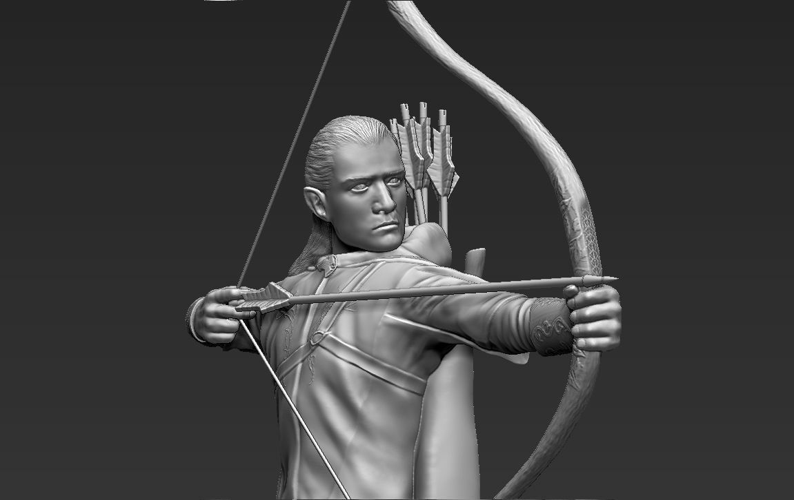 Legolas The Lord of the Rings 3D printing ready stl obj 3D print model_2