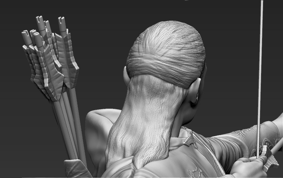 Legolas The Lord of the Rings 3D printing ready stl obj 3D print model_9