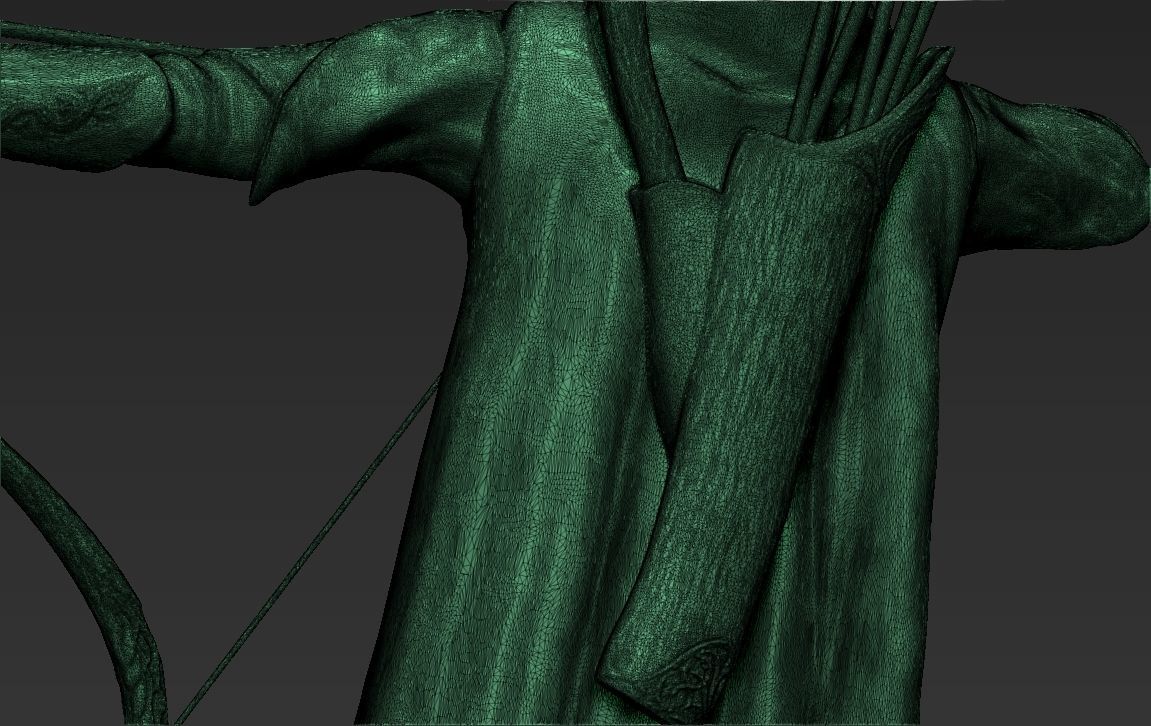 Legolas The Lord of the Rings 3D printing ready stl obj 3D print model_37