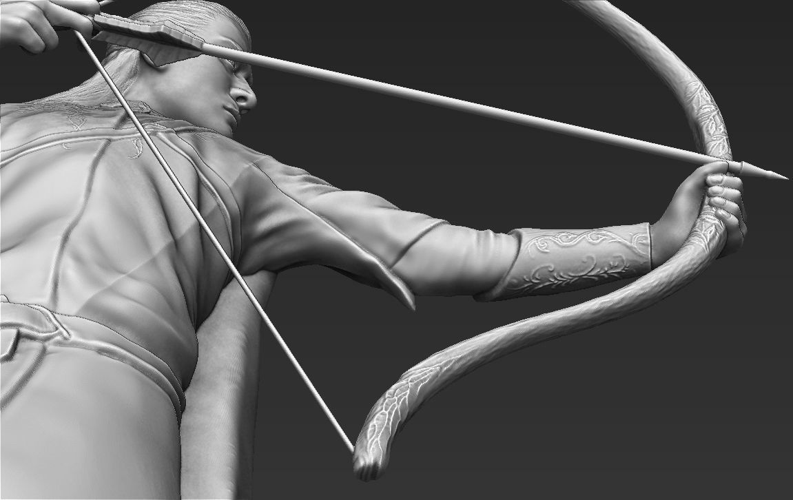 Legolas The Lord of the Rings 3D printing ready stl obj 3D print model_24