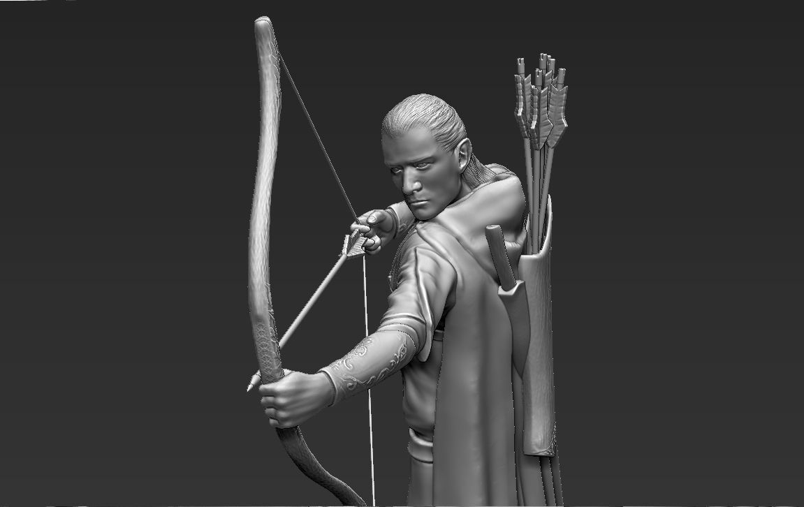 Legolas The Lord of the Rings 3D printing ready stl obj 3D print model_13