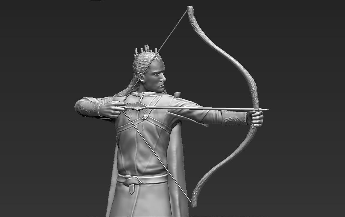 Legolas The Lord of the Rings 3D printing ready stl obj 3D print model_1