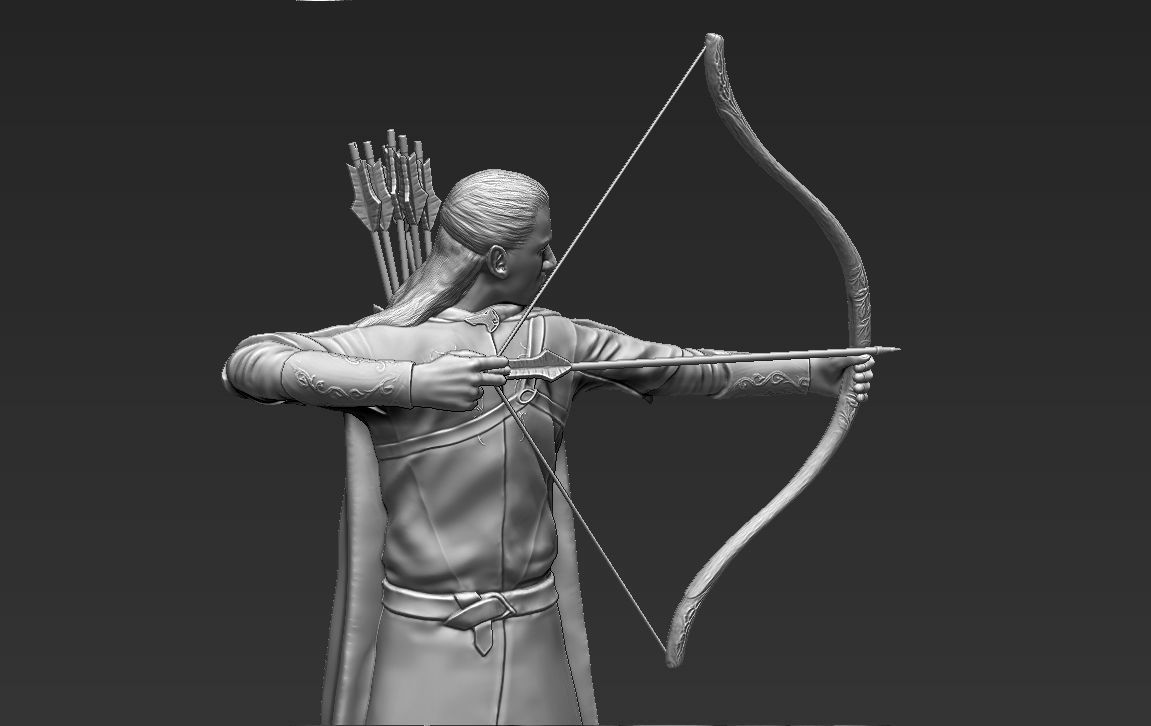 Legolas The Lord of the Rings 3D printing ready stl obj 3D print model_5