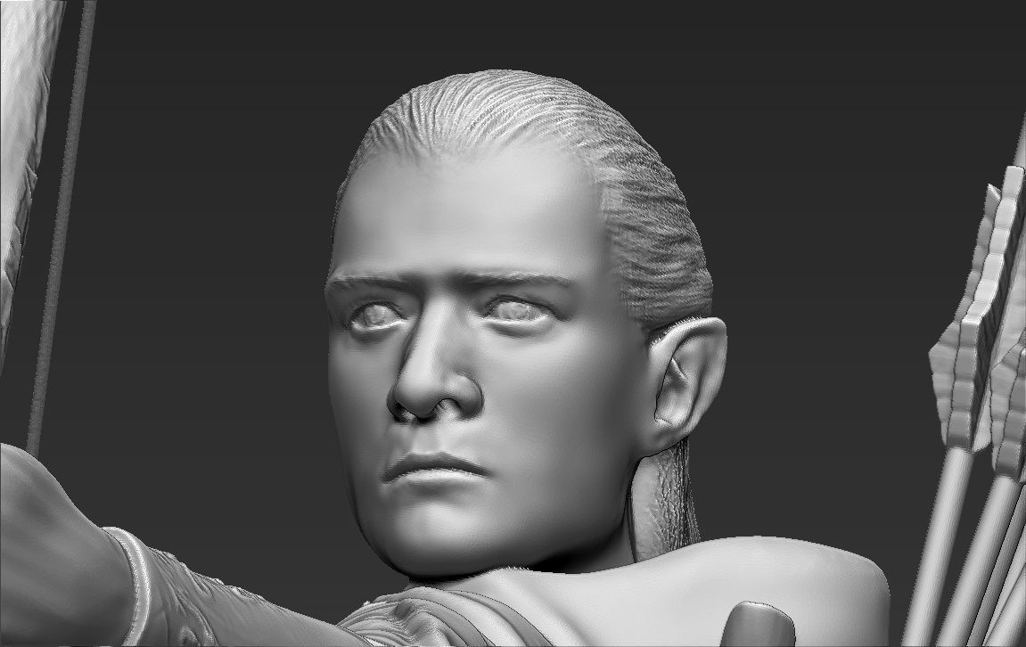 Legolas The Lord of the Rings 3D printing ready stl obj 3D print model_16