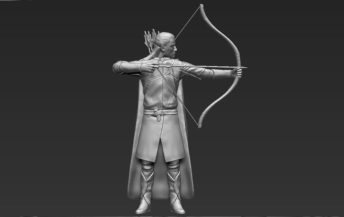 Legolas The Lord of the Rings 3D printing ready stl obj 3D print model_19