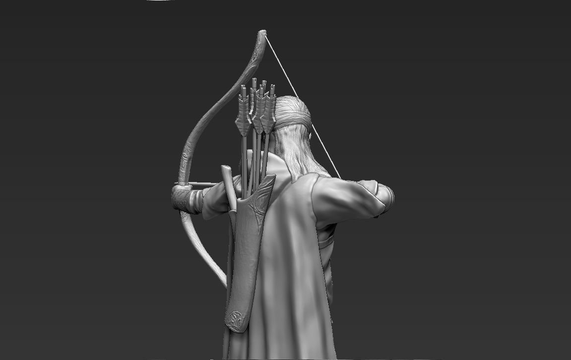 Legolas The Lord of the Rings 3D printing ready stl obj 3D print model_4
