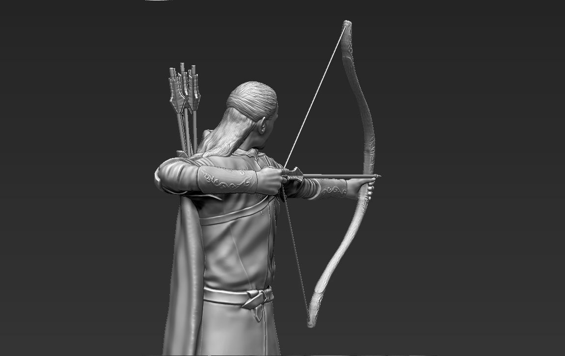 Legolas The Lord of the Rings 3D printing ready stl obj 3D print model_7