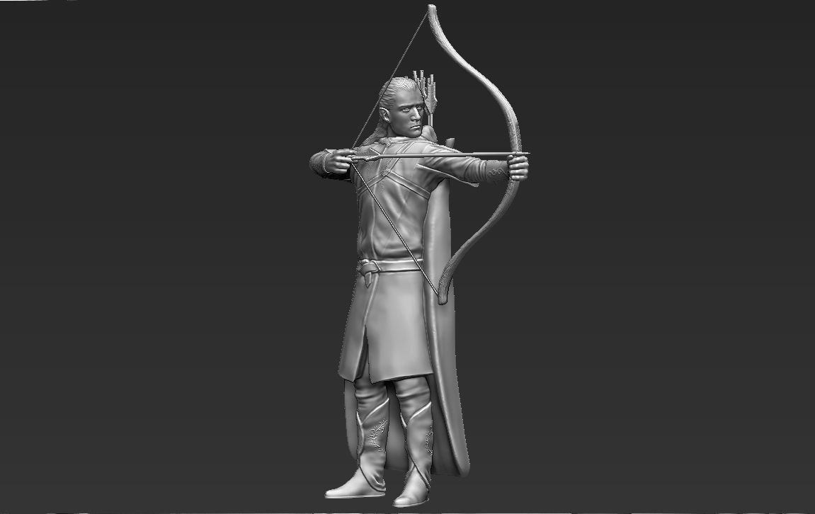 Legolas The Lord of the Rings 3D printing ready stl obj 3D print model_15