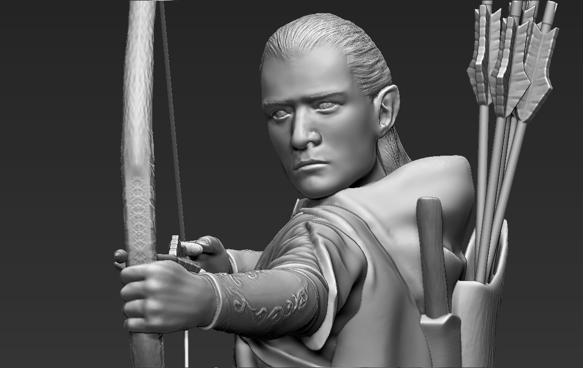 Legolas The Lord of the Rings 3D printing ready stl obj 3D print model_10