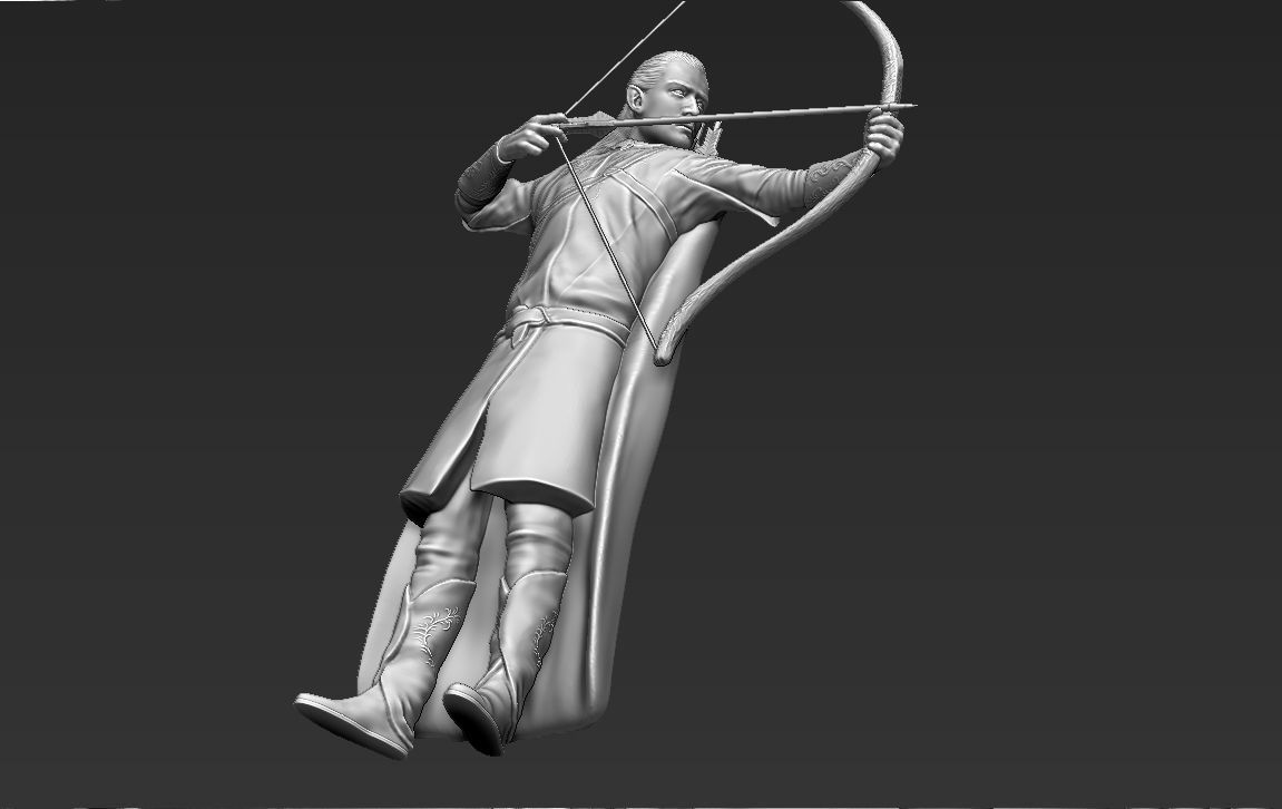 Legolas The Lord of the Rings 3D printing ready stl obj 3D print model_25