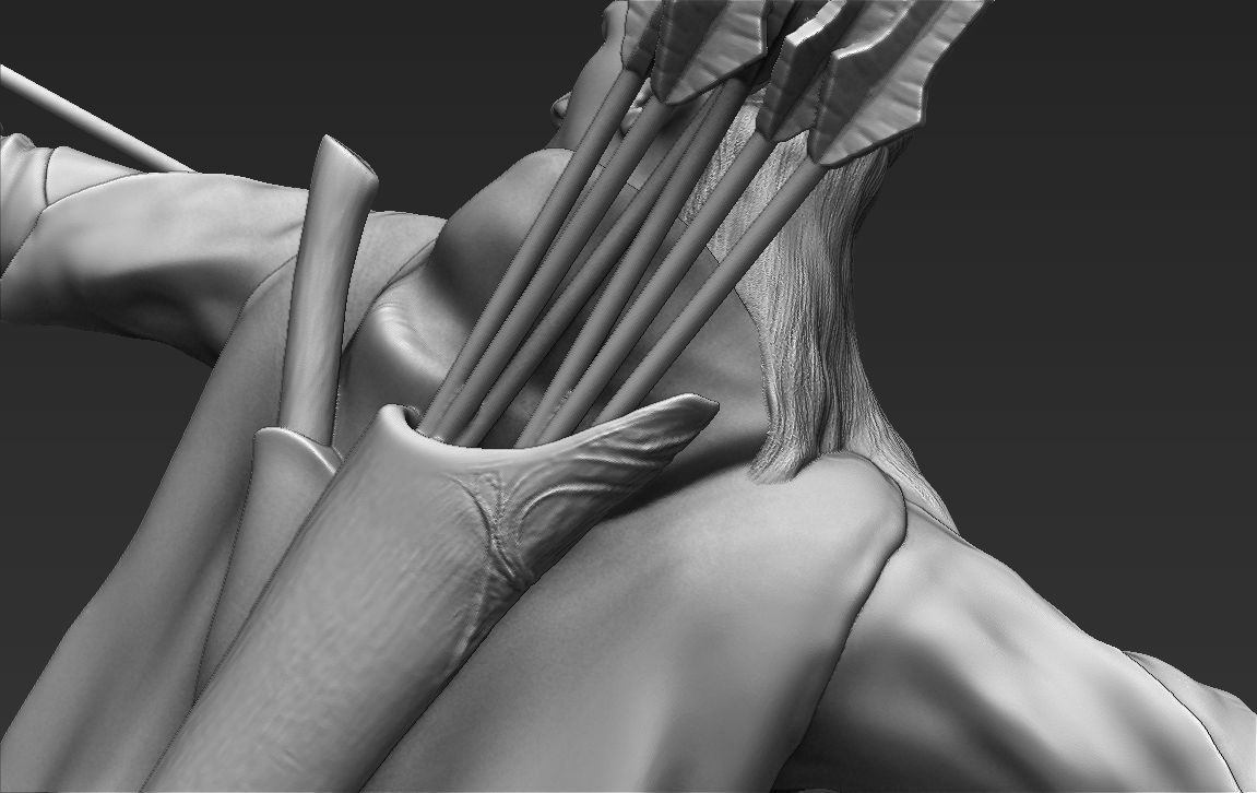 Legolas The Lord of the Rings 3D printing ready stl obj 3D print model_31