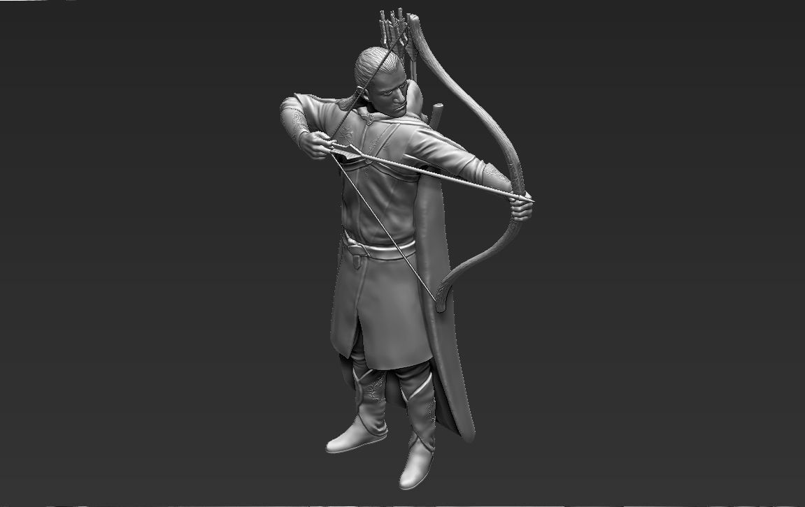 Legolas The Lord of the Rings 3D printing ready stl obj 3D print model_22