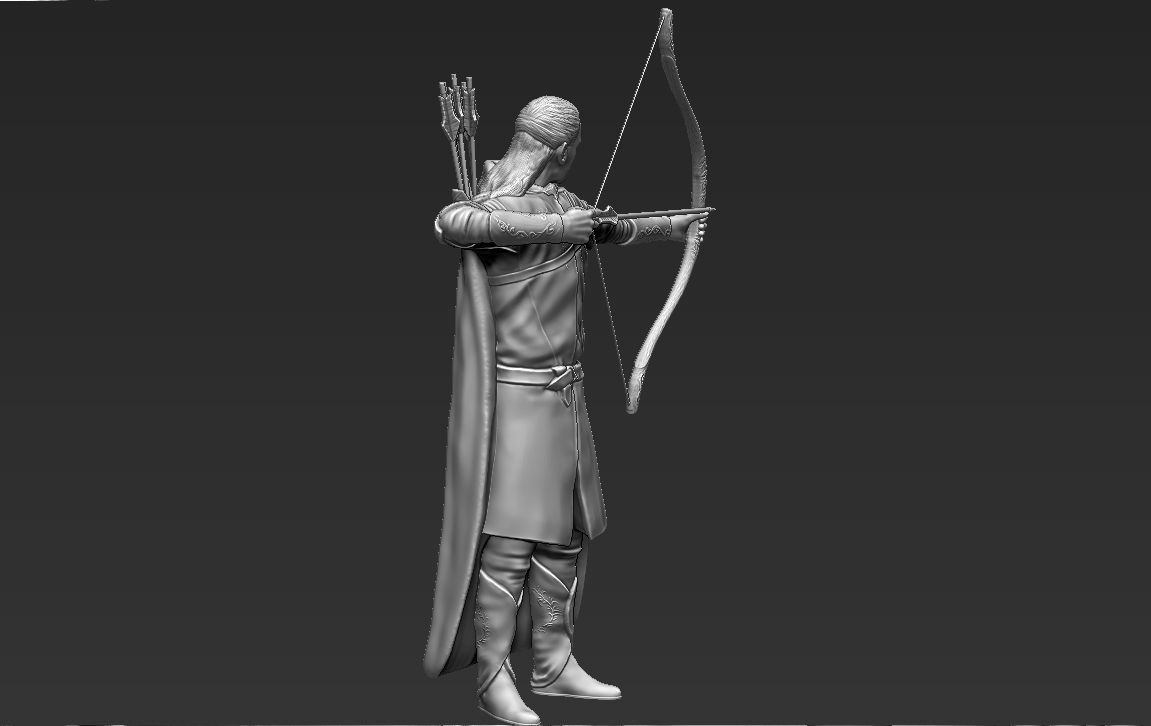 Legolas The Lord of the Rings 3D printing ready stl obj 3D print model_20