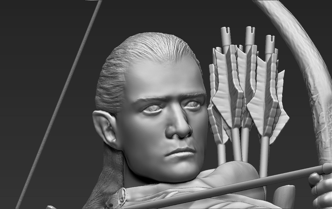 Legolas The Lord of the Rings 3D printing ready stl obj 3D print model_8