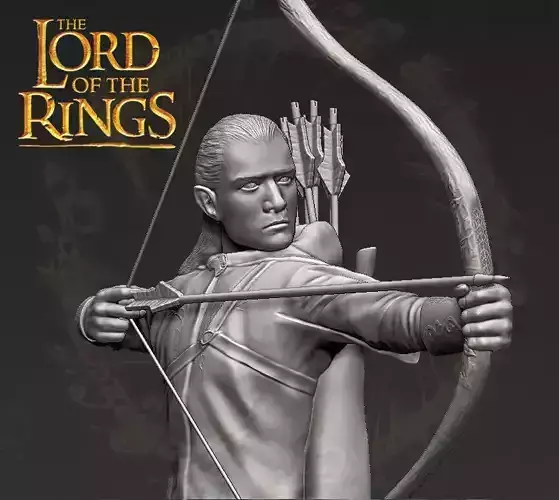 Legolas The Lord of the Rings 3D printing ready stl obj 3D print model