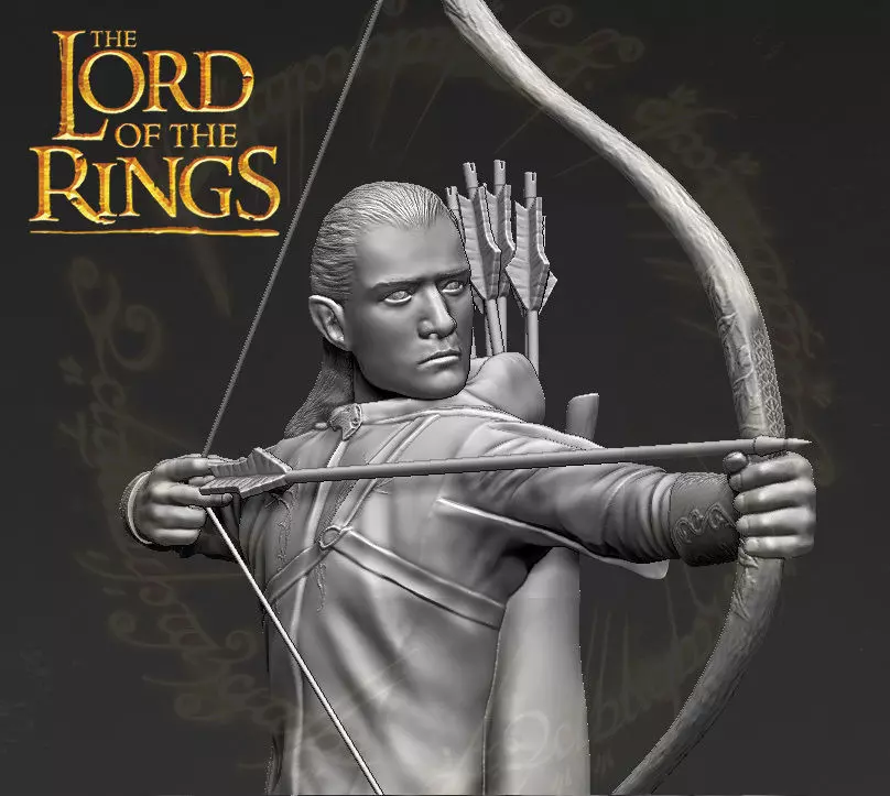 Legolas The Lord of the Rings 3D printing ready stl obj 3D print model_0