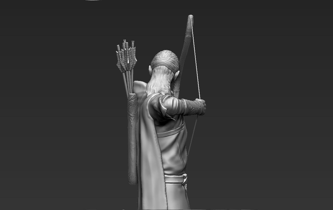 Legolas The Lord of the Rings 3D printing ready stl obj 3D print model_3