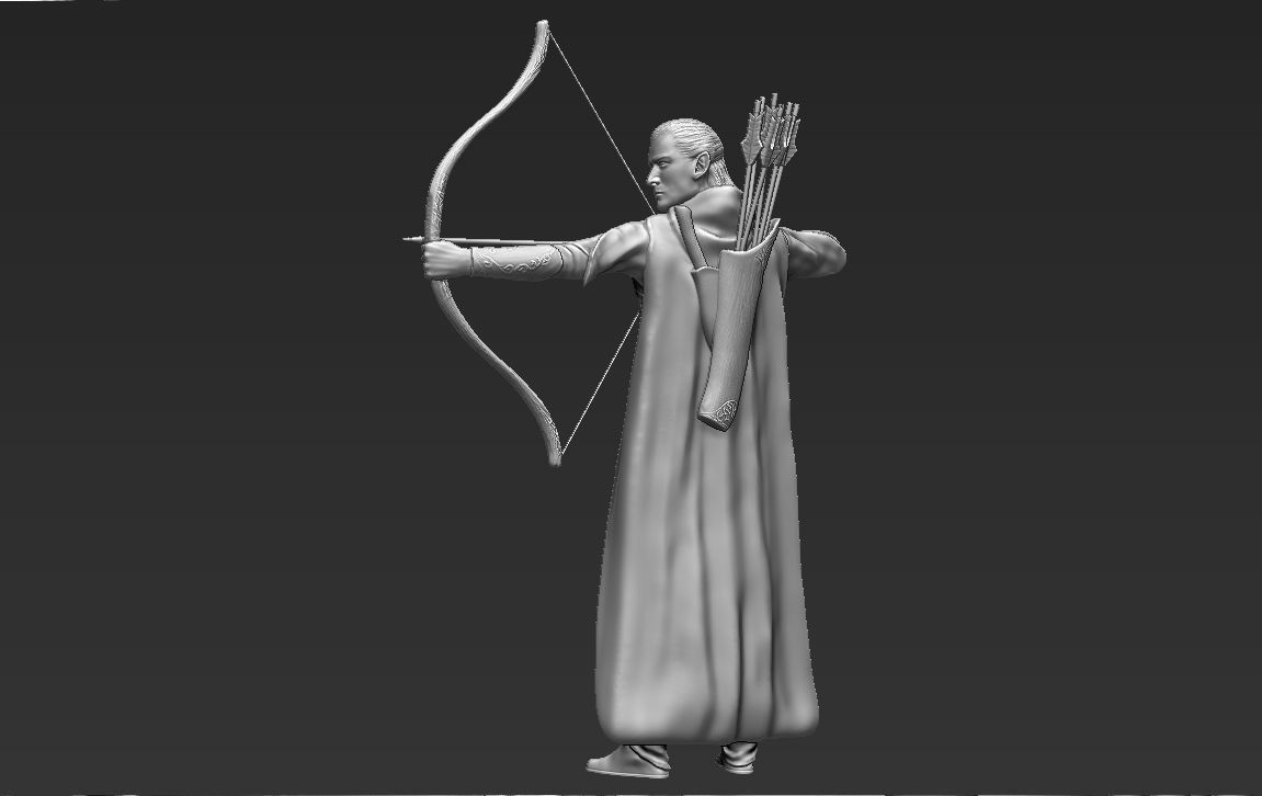 Legolas The Lord of the Rings 3D printing ready stl obj 3D print model_17