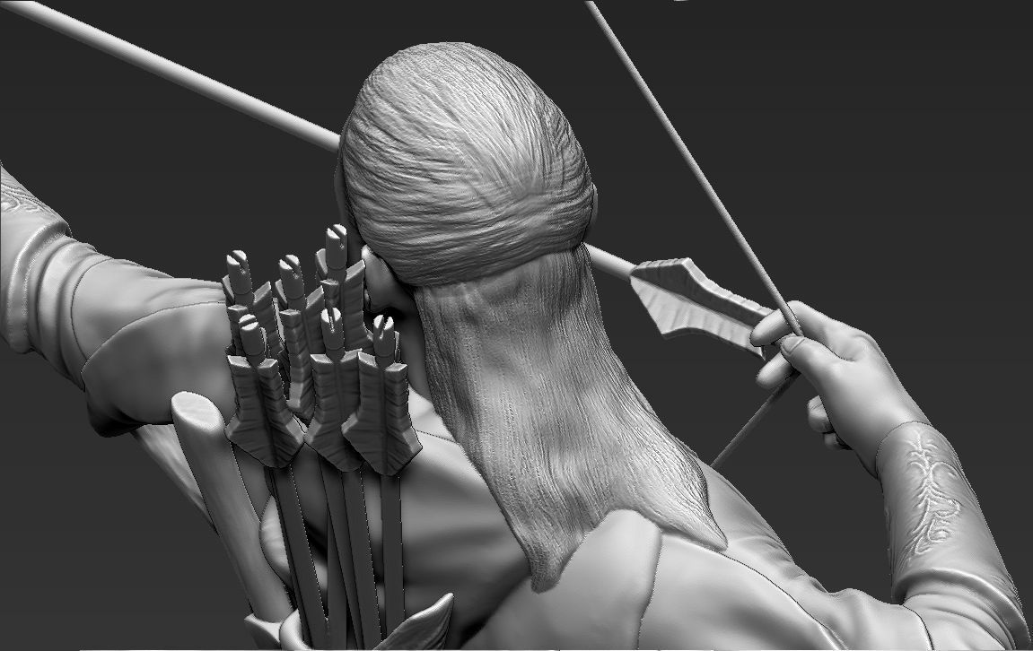 Legolas The Lord of the Rings 3D printing ready stl obj 3D print model_14