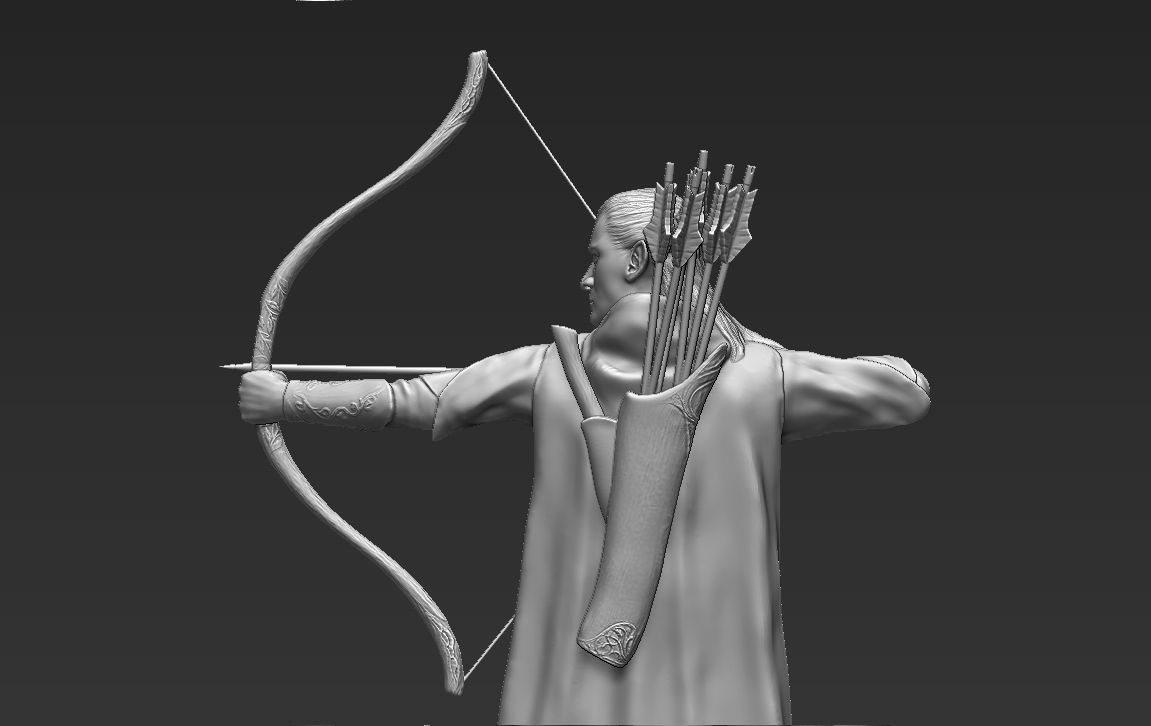 Legolas The Lord of the Rings 3D printing ready stl obj 3D print model_6