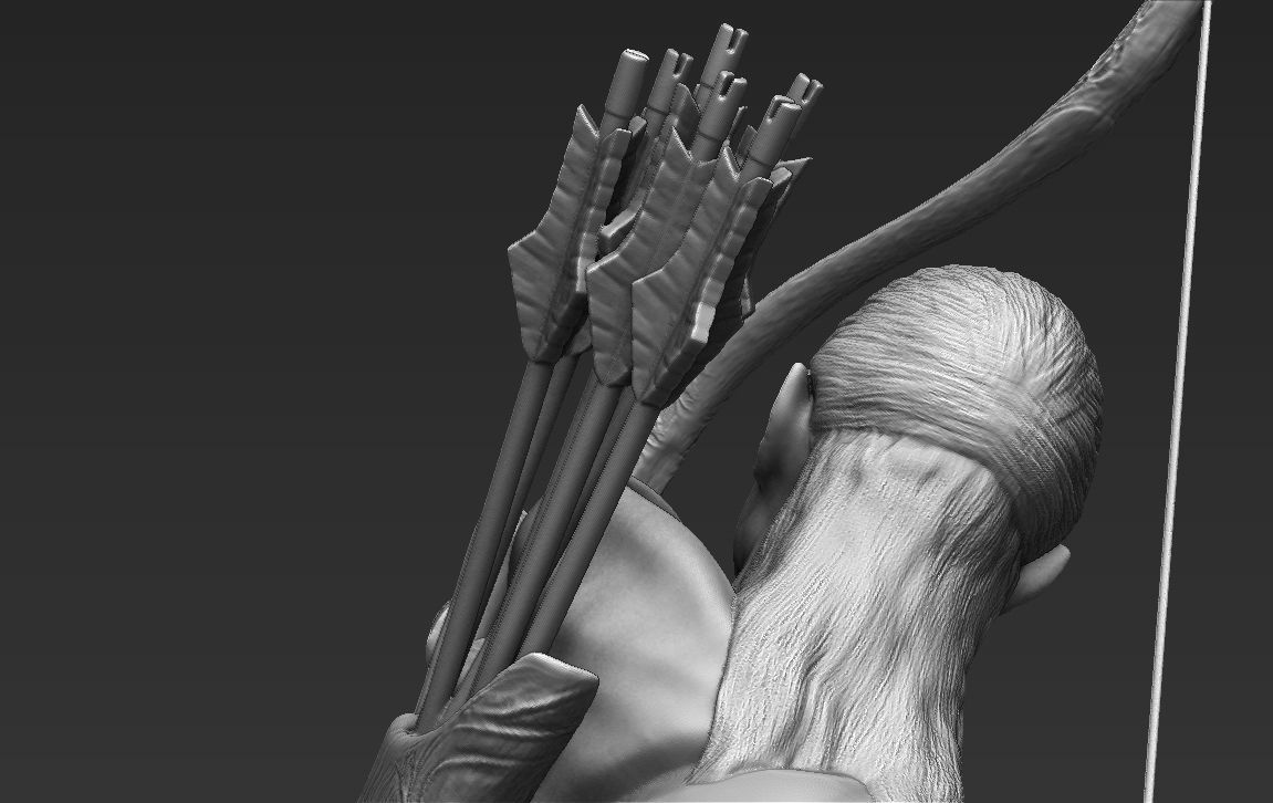 Legolas The Lord of the Rings 3D printing ready stl obj 3D print model_30