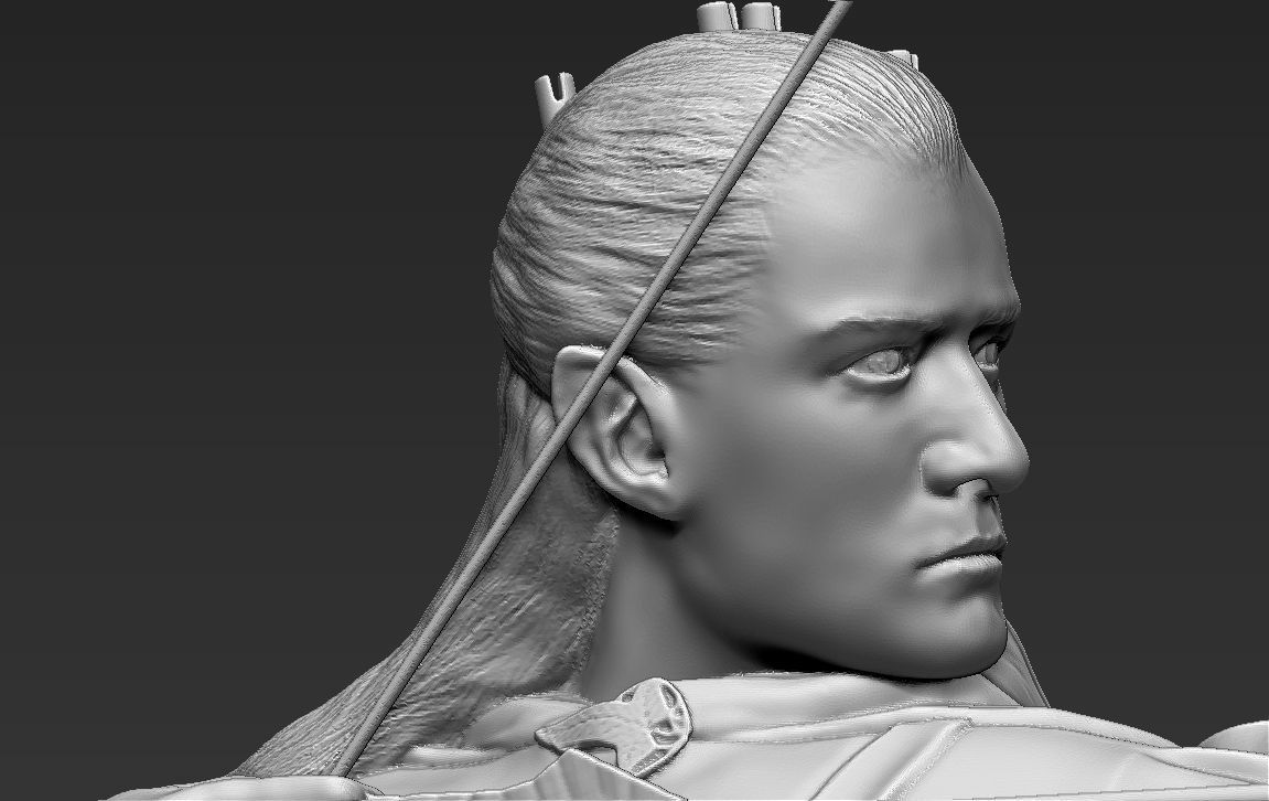 Legolas The Lord of the Rings 3D printing ready stl obj 3D print model_12