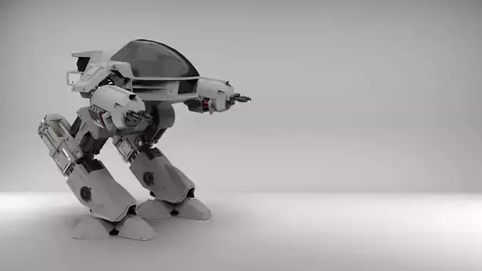 ED209 - Police Robot in High Poly