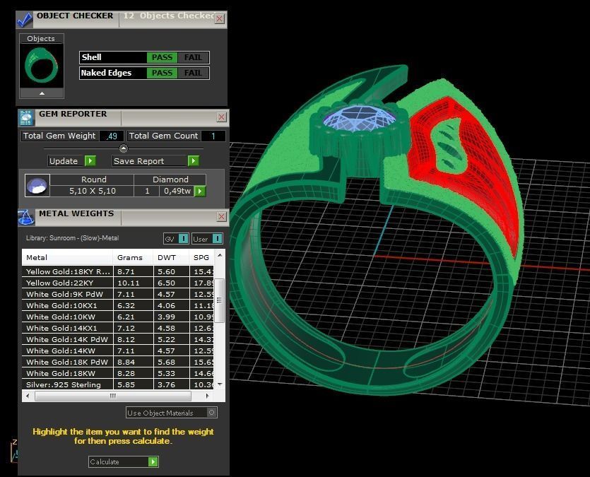 Black gold ring 3D print model 3D print model_9
