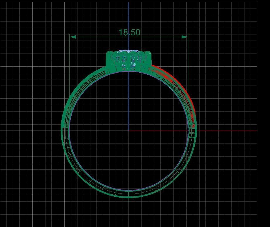 Black gold ring 3D print model 3D print model_8
