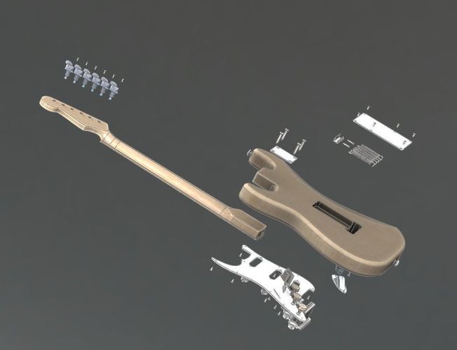 1962 Fender Stratocaster 3D model
