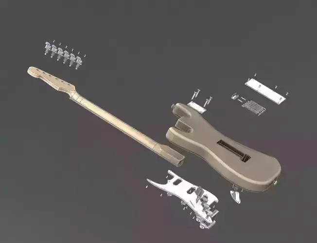 1962 Fender Stratocaster 3D model
