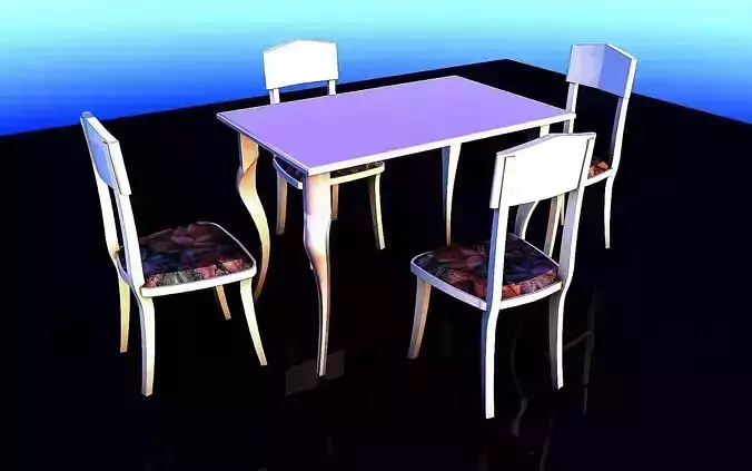 Coffee table with chairs 1