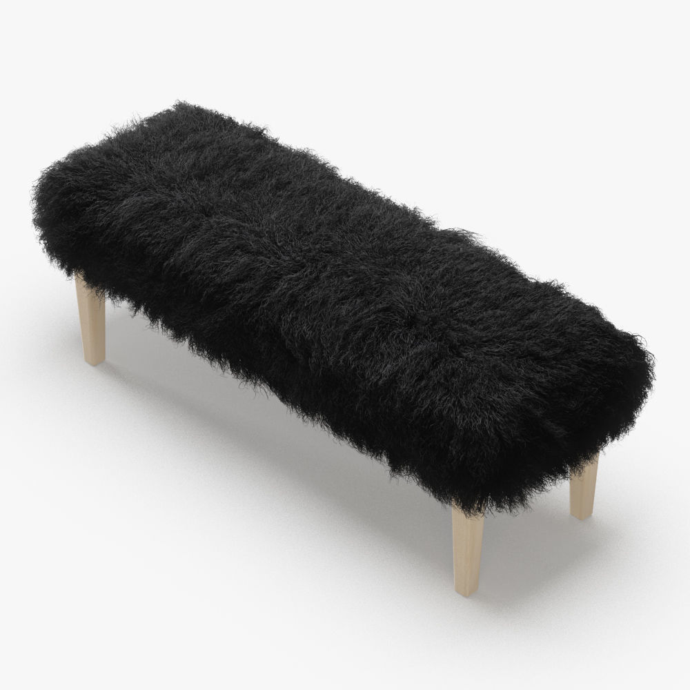 Tibetan Lamb Bench 3D model_2