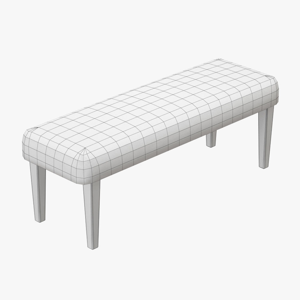 Tibetan Lamb Bench 3D model_4