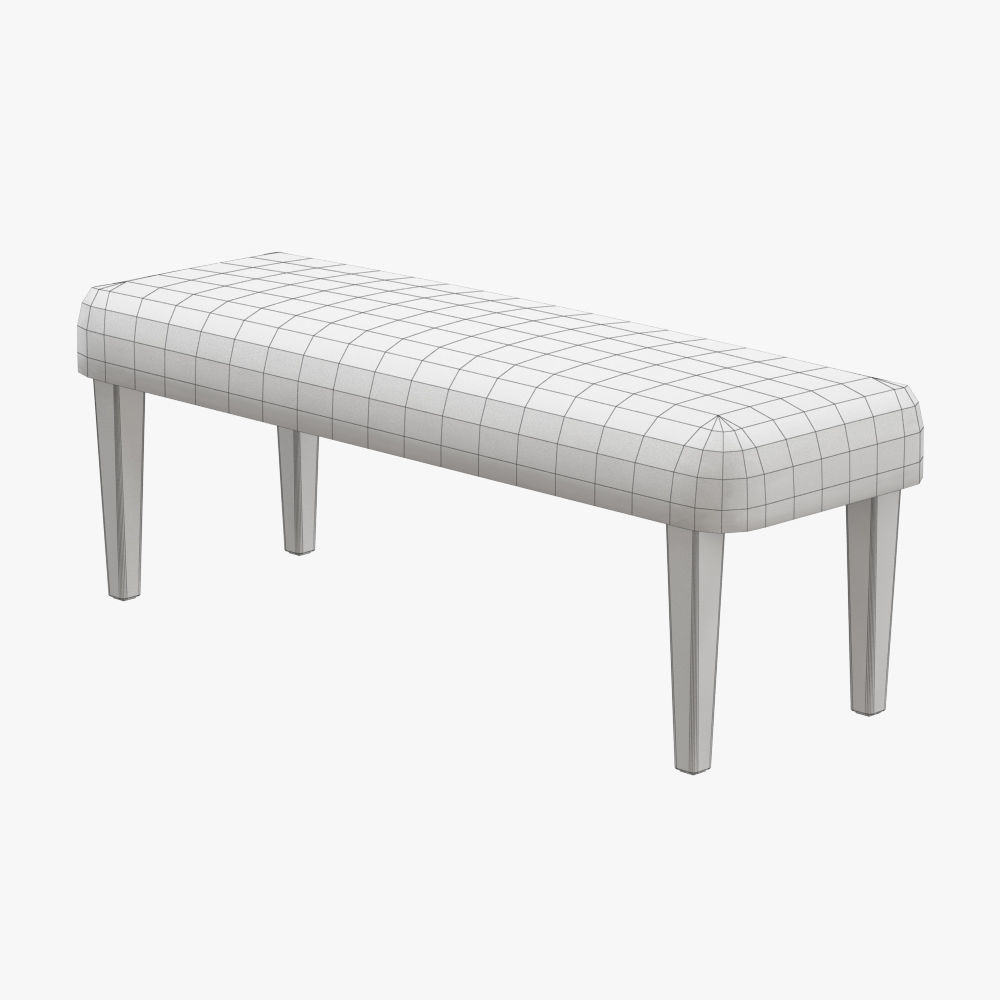 Tibetan Lamb Bench 3D model_3