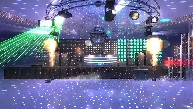 Stage Equipment for Unity and Unreal Low-poly 3D model