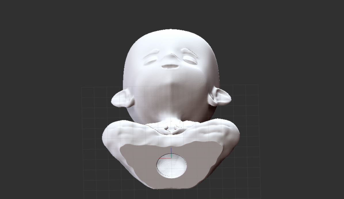 little Buddha 3D print model_6