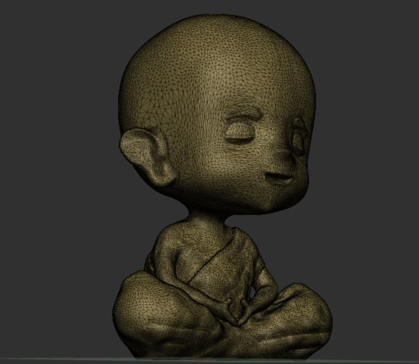 little Buddha 3D print model_17
