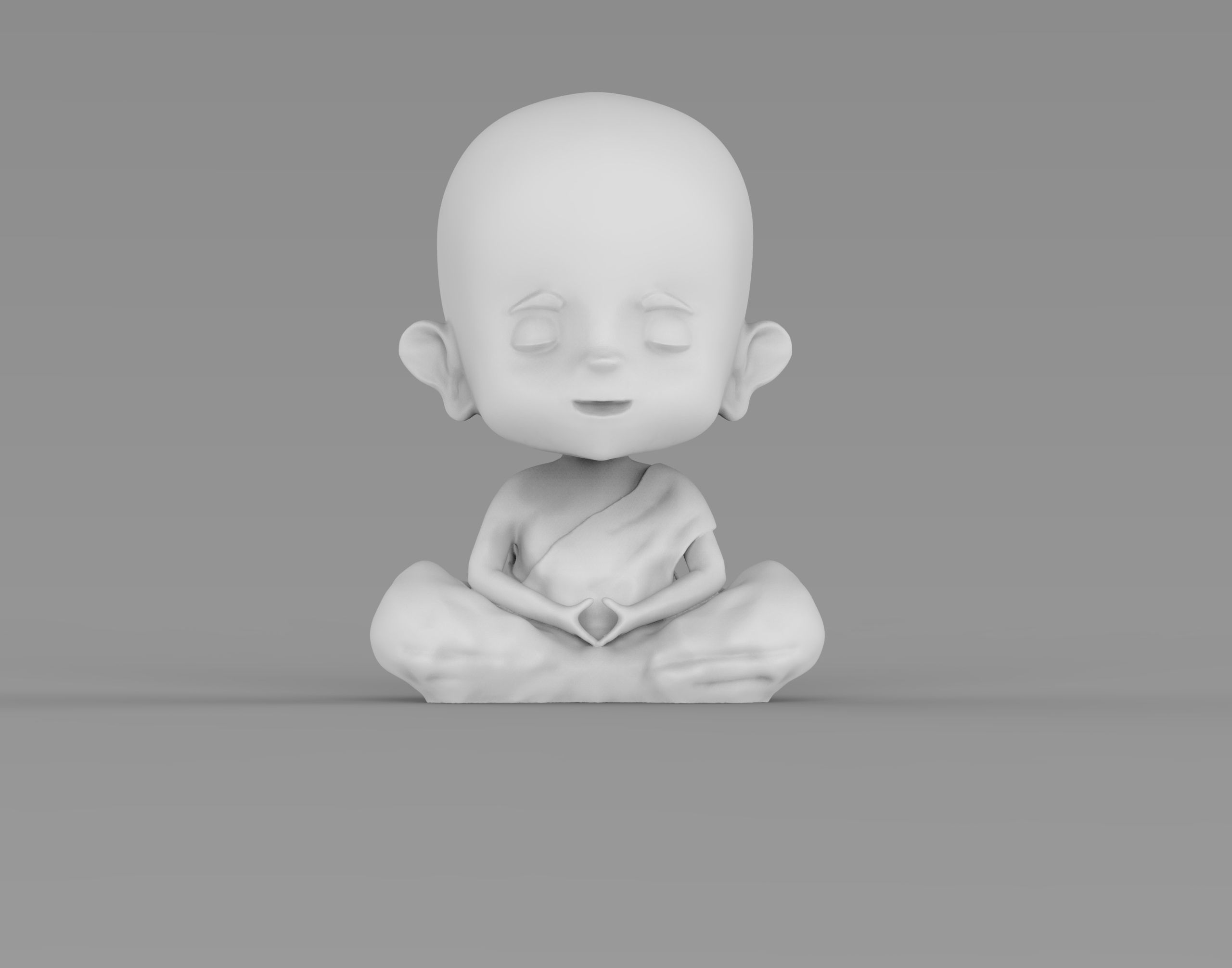 little Buddha 3D print model_3