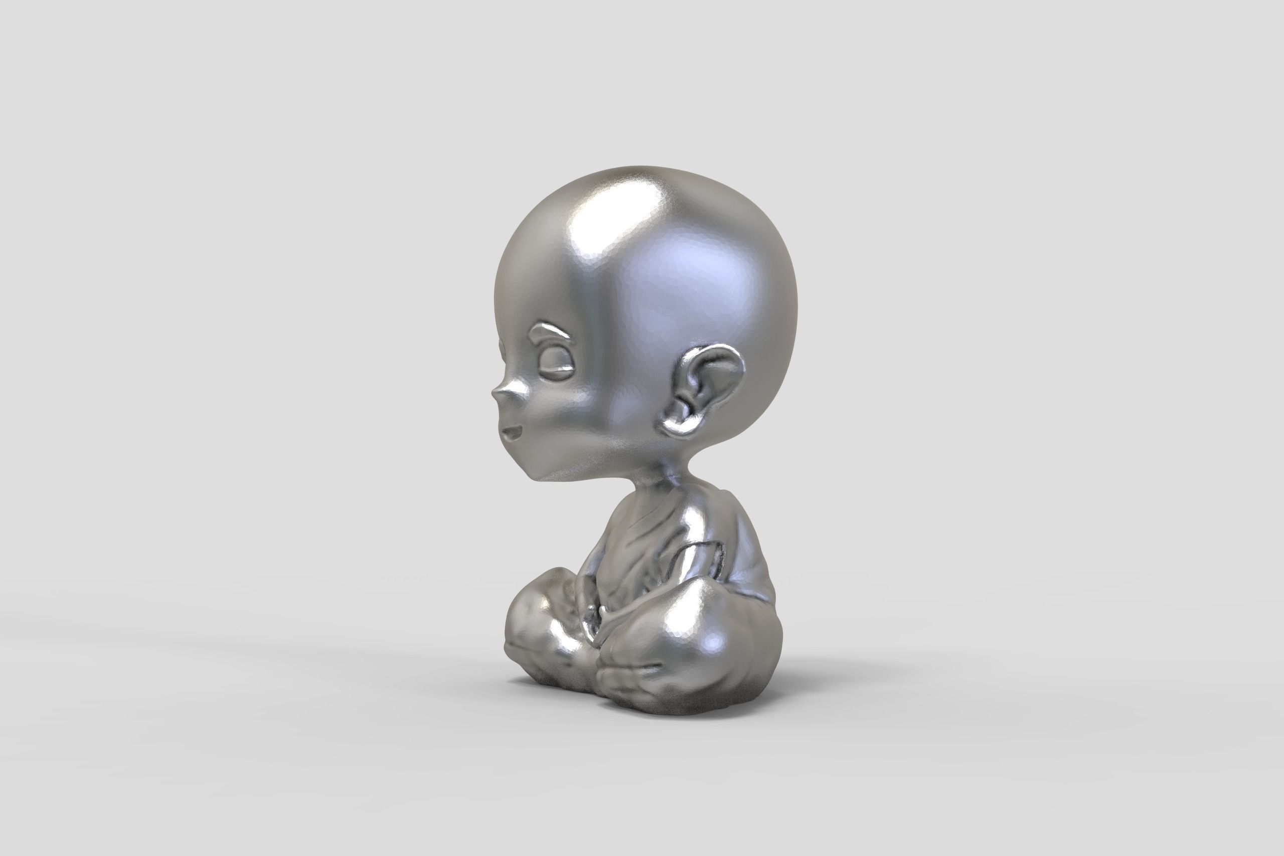 little Buddha 3D print model_1